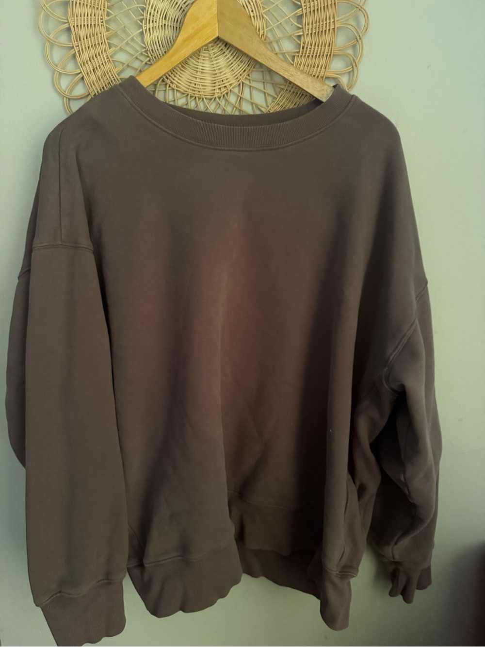 TNA COZY FLEECE boyfriend fit crew Xl